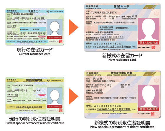 在留カードが3種類に｜新様式・特定在留カードの違い、券面から消えた4項目と申請のタイミング